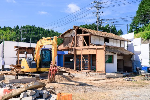 岡山市での空き家解体の画像1